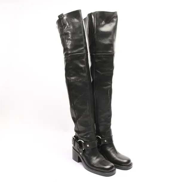 Over-The-Knee Boots in Black, , Ash