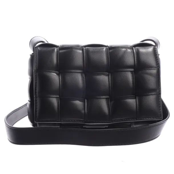 Shoulder Bag in Black, Leather, Bottega Veneta