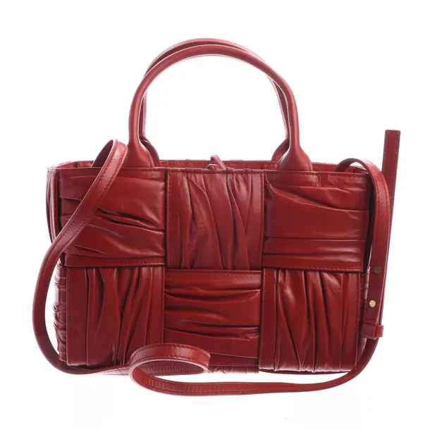 Handtasche in Rot, Leder, Bottega Veneta