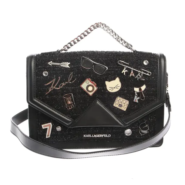 Shoulder Bag in Multicolored, Leather, Karl Lagerfeld