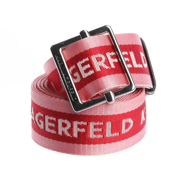Gürtel in Rot, Polyester, Karl Lagerfeld