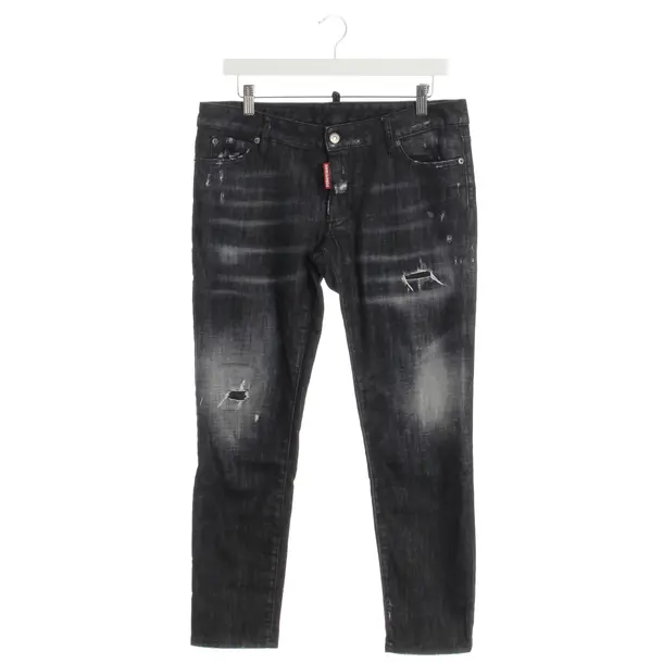 Straight Fit Jeans in Black, Cotton, Dsquared