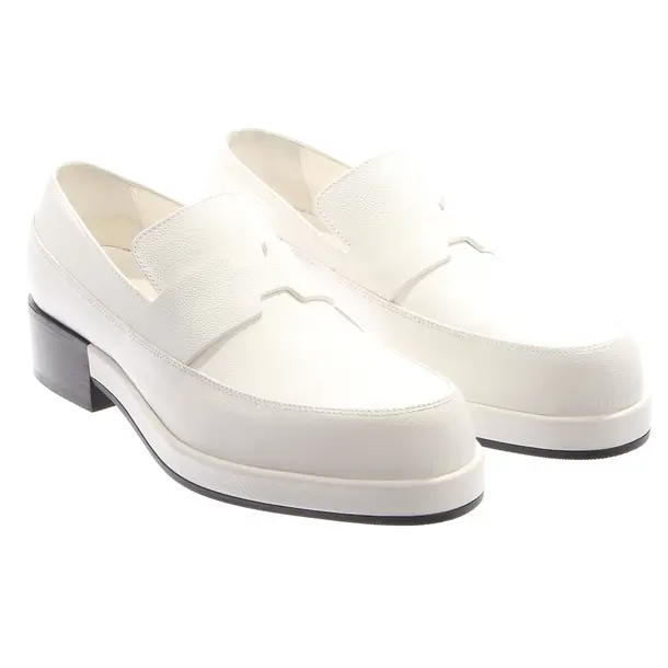 Loafers in White, , Hermès