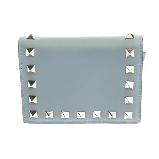 Geldbörse in Blau, Leder, Valentino