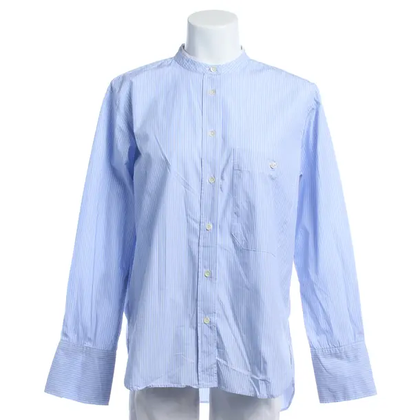 Bluse in Blau, Baumwolle, Closed