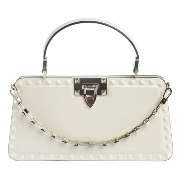 Handtasche in Weiß, Leder, Valentino