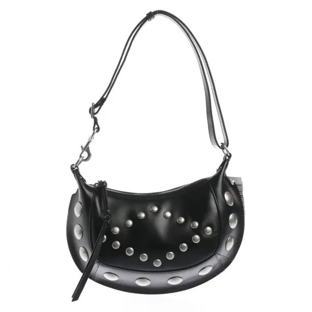 Schultertasche in Schwarz, Leder, Isabel Marant