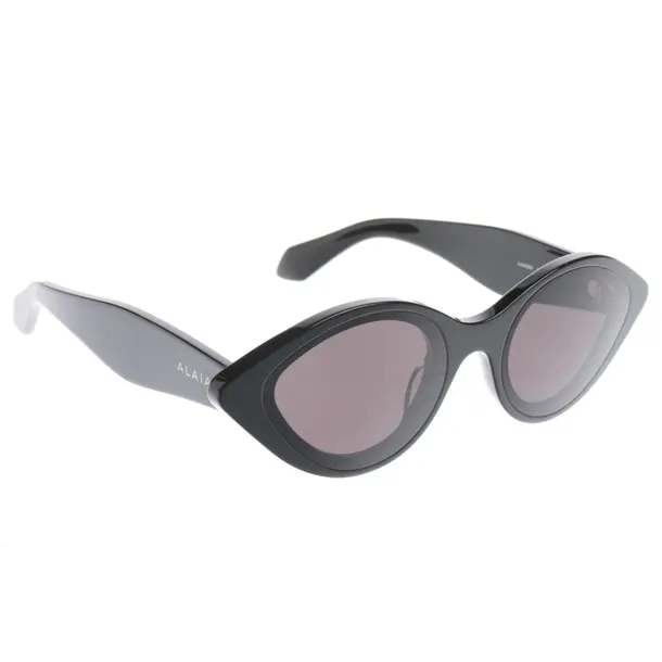 Sonnenbrille in Schwarz, Kunststoff, Alaia