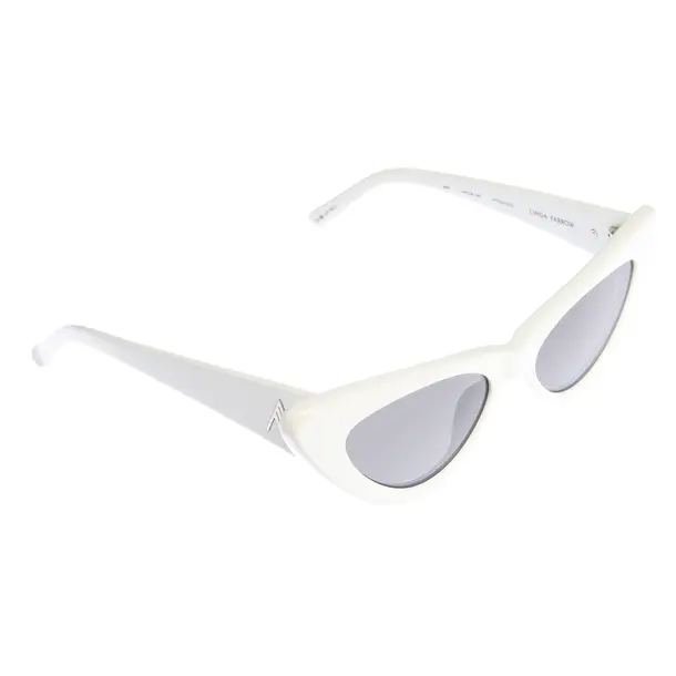 Sunglasses in White, Synthetic, The Attico