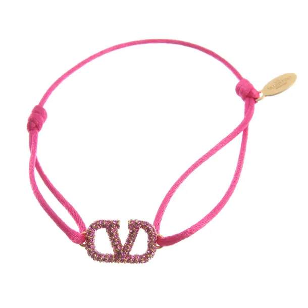 Armband in Rosa, Polyester, Valentino