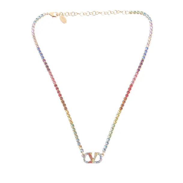Necklace in Multicolored, Metal (metallic, metallized), Valentino
