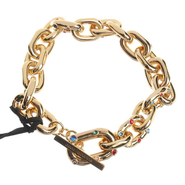 Necklace in Metallic, Metal (metallic, metallized), Paco Rabanne