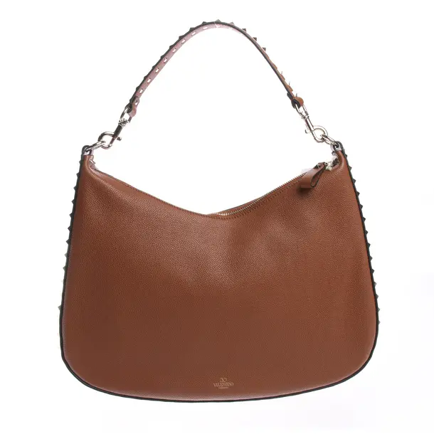 Shoulder Bag in Brown, Leather, Valentino