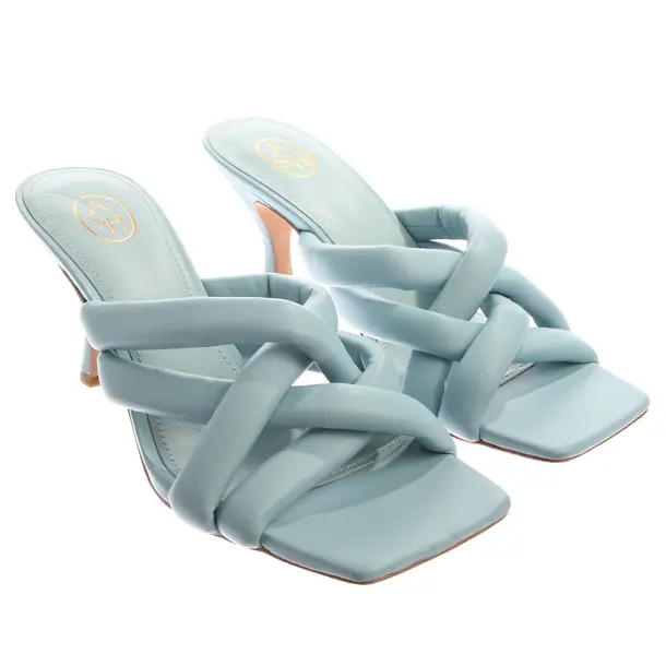 Heeled Sandals in Blue, , Ash