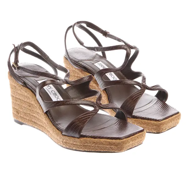 Wedges in Brown, , Jimmy Choo