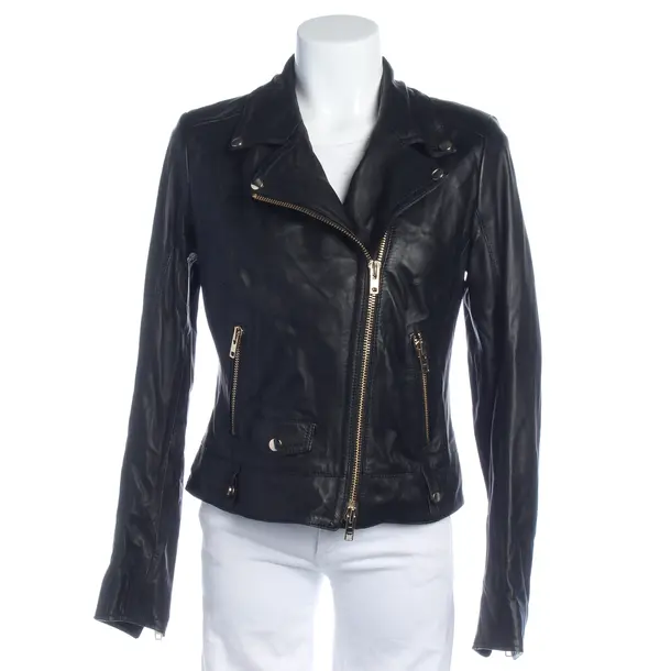 Lederjacke in Schwarz, Leder, Schyia