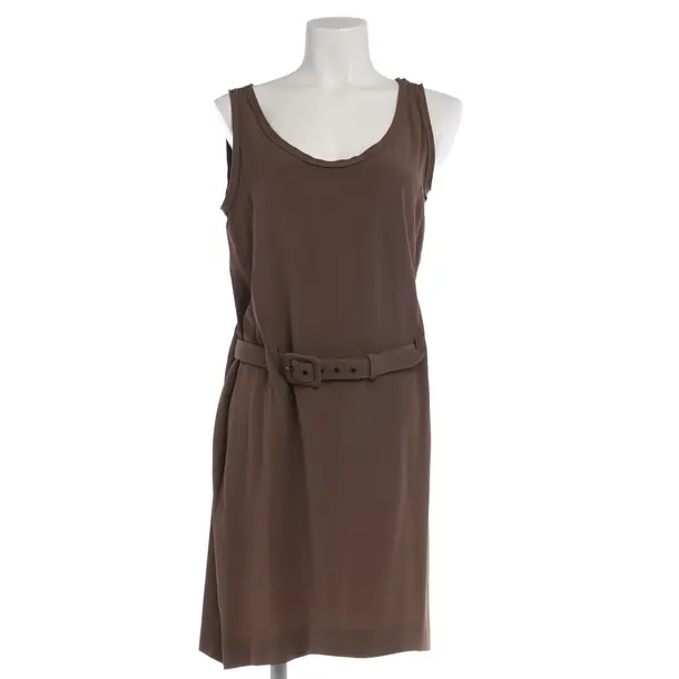 Kleid in Braun, Acetat, Moschino