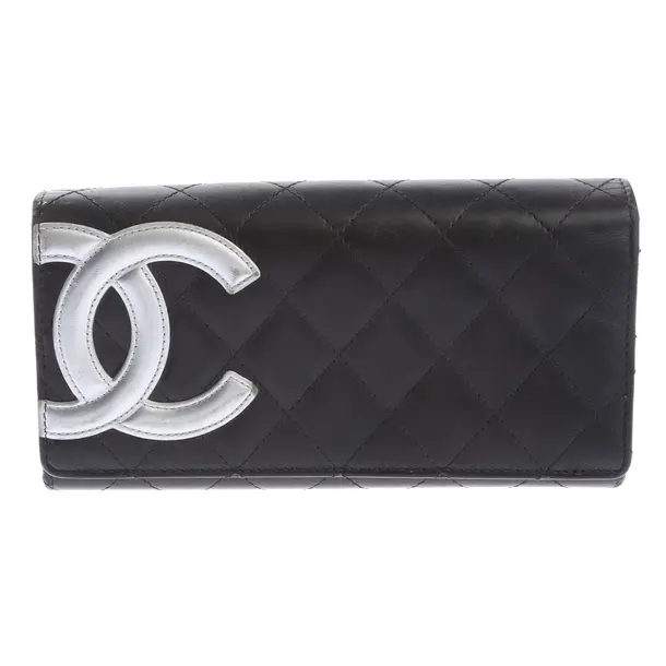 Geldbörse in Schwarz, Leder, Chanel