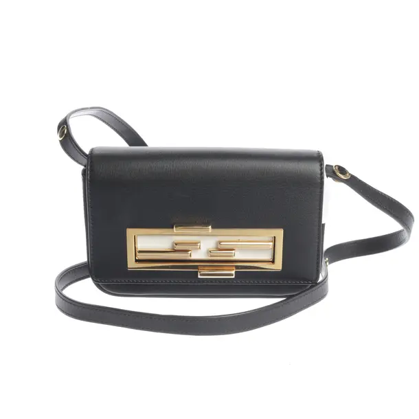 Schultertasche in Schwarz, Leder, Fendi