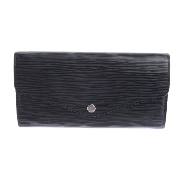 Geldbörse in Schwarz, Leder, Louis Vuitton