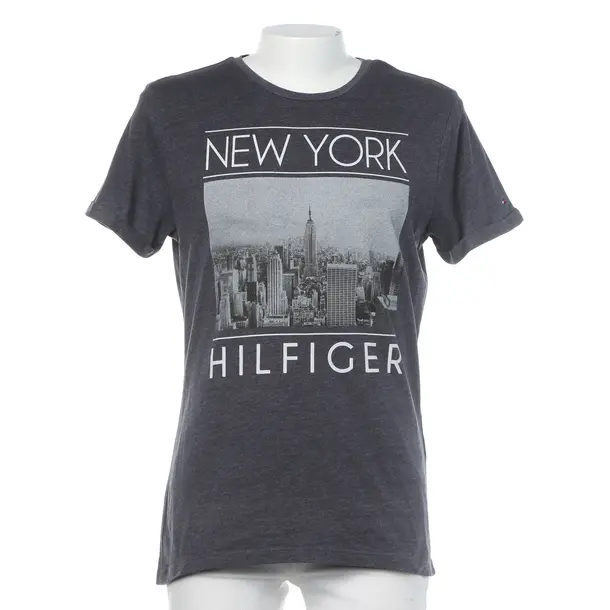 T-Shirt in Grau, Baumwolle, Tommy Hilfiger