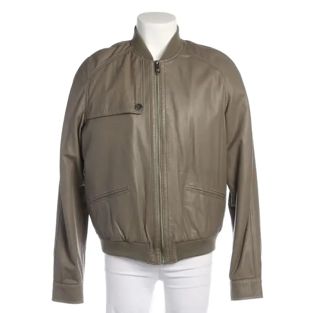 Lederjacke in Grau, Leder, Love Moschino