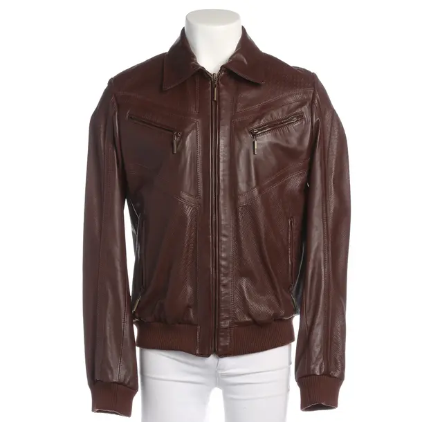 Lederjacke in Braun, Leder, Just Cavalli