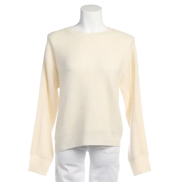 Jumper in White, Wool, Closed