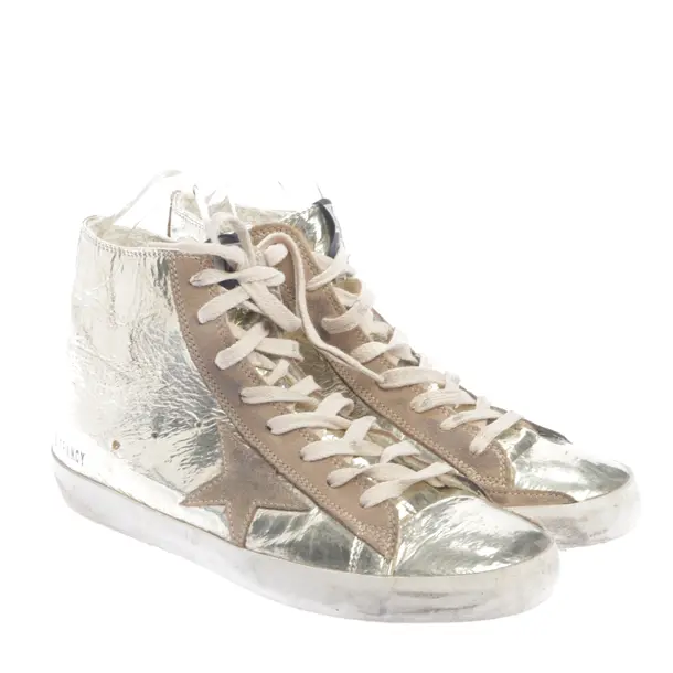 High-Top Sneakers in Metallic, , Golden Goose