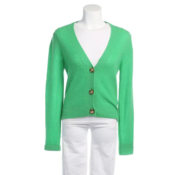 Cardigan in Green, Cashmere, Bloom