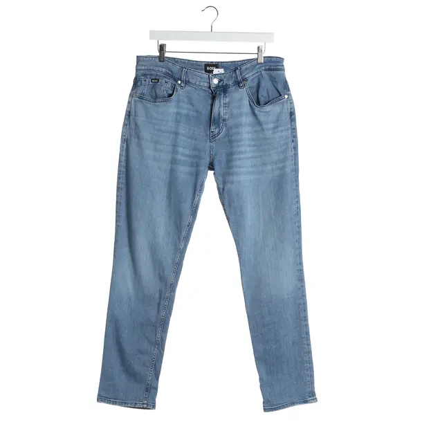Jeans Straight Fit in Blau, Baumwolle, Hugo Boss Black Label