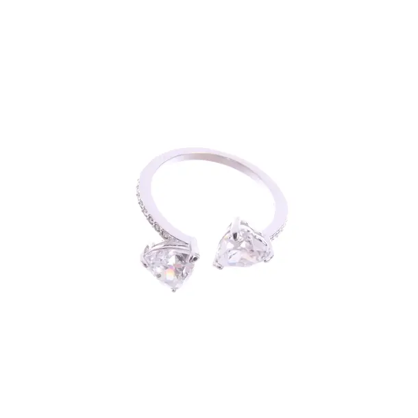 Ring in Metallic, Metal (metallic, metallized), Swarovski