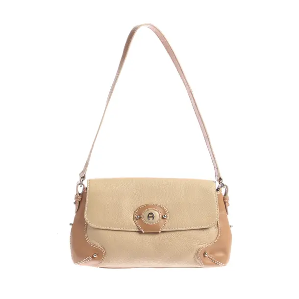 Shoulder Bag in White, Leather, Aigner