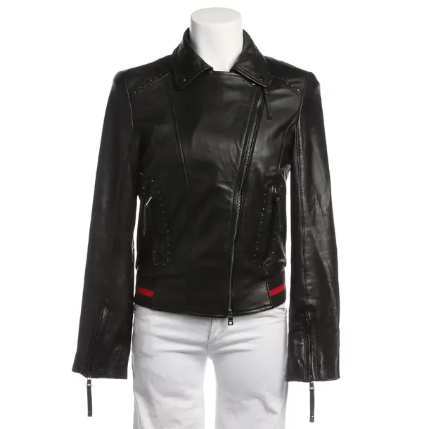 LeatherJacket in Black, Leather, Marc Cain Sports