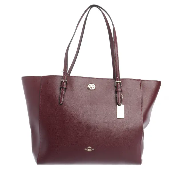 Shopper Bag in Red, Leather, Coach