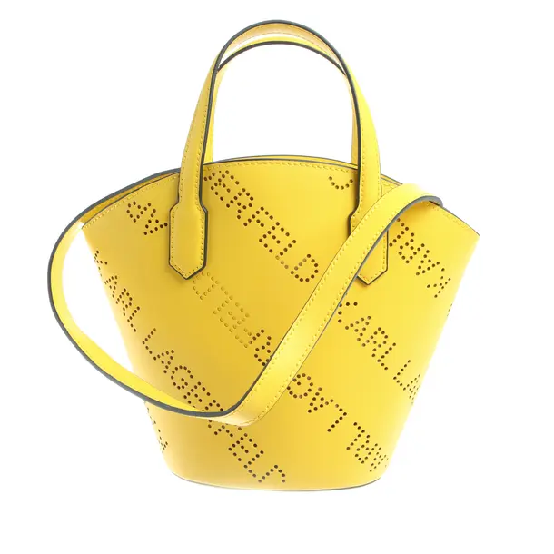 Handbag in Yellow, Leather, Karl Lagerfeld