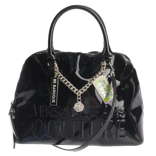 Handtasche in Schwarz, Polyvinyl, Versace Jeans Couture