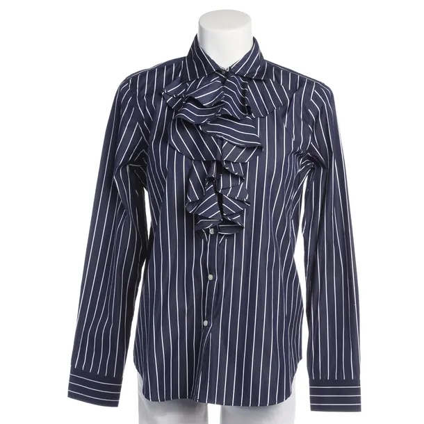 Bluse in Blau, Baumwolle, Lauren Ralph Lauren
