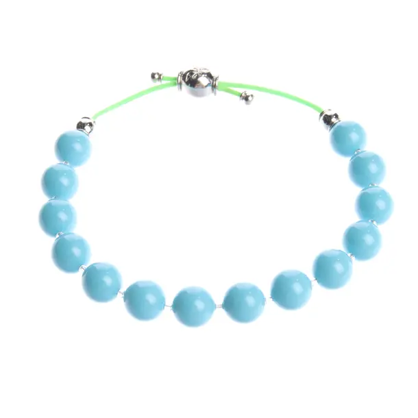 Armband in Blau, Sonstige Fasern, Swarovski
