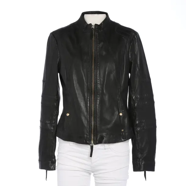 LeatherJacket in Black, Leather, Hugo Boss Orange