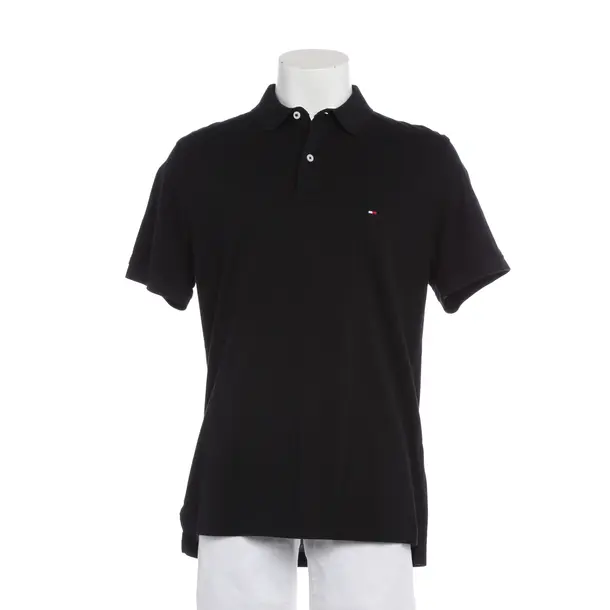 Poloshirt in Schwarz, Baumwolle, Tommy Hilfiger