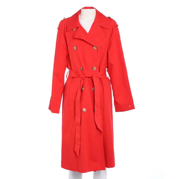 Mid-Season Coat in Red, Cotton, Tommy Hilfiger