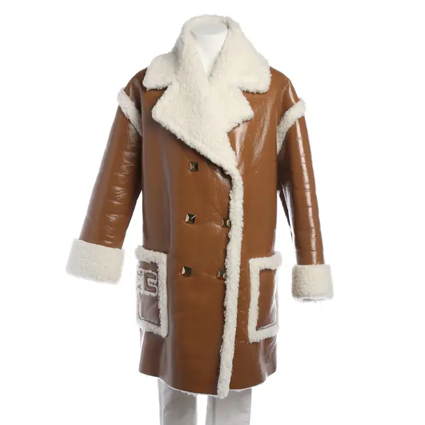 Winter Coat in Brown, Polyester, Elisabetta Franchi