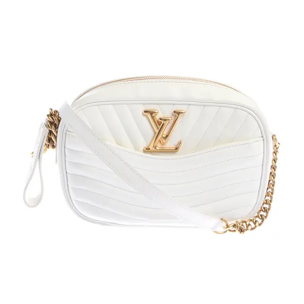 Shoulder Bag, in White, Leather, Louis Vuitton