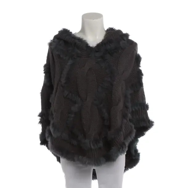 Poncho, in Gray, Acrylic, Armani Jeans