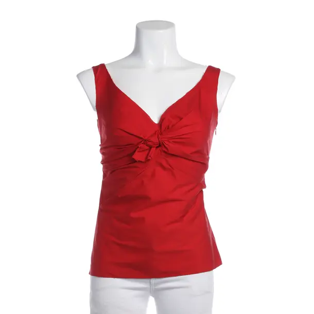 Top, in Rot, Baumwolle, Prada