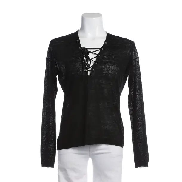 Long Sleeve Shirt in Black, Linen, Nili Lotan