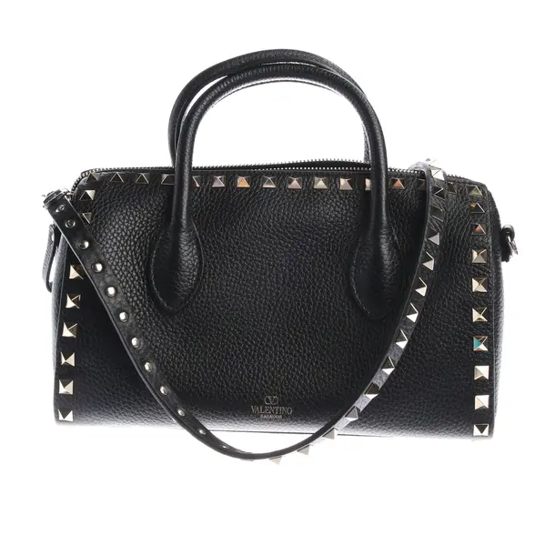 Handtasche, in Schwarz, Leder, Valentino