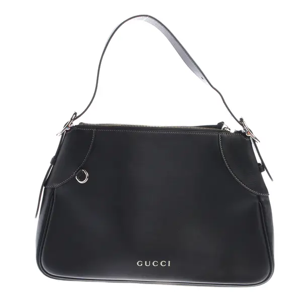 Schultertasche, in Schwarz, Leder, Gucci