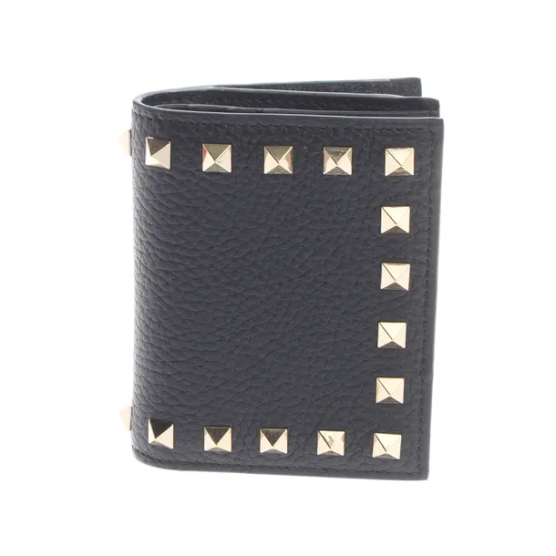 Geldbörse in Schwarz, Leder, Valentino